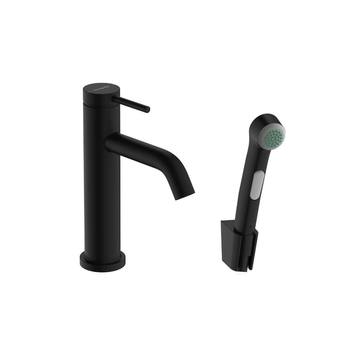 Bateria Umywalkowa Tecturis S Z Główką Bidette Czarny Mat 73211670 Hansgrohe