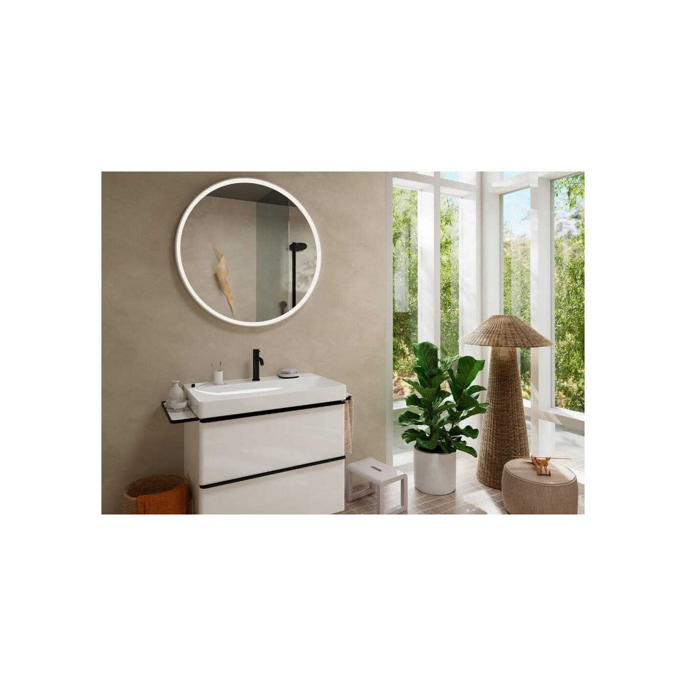 Bateria Umywalkowa Tecturis S Czarny Mat 73311670 Hansgrohe