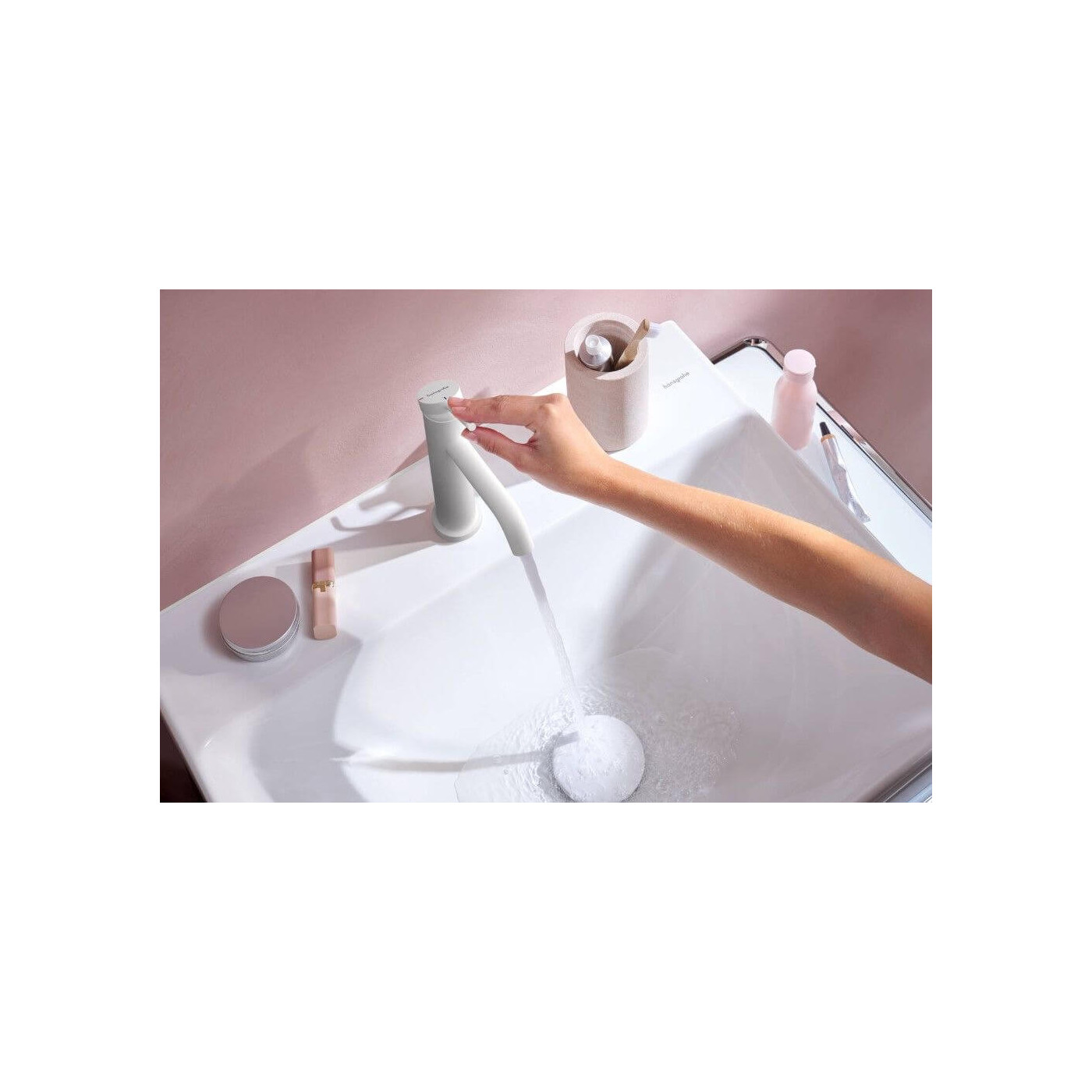Bateria Umywalkowa Tecturis S Coolstart Biały Mat 73312700 Hansgrohe
