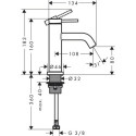 Bateria Umywalkowa Tecturis S Biały Mat 73313700 Hansgrohe