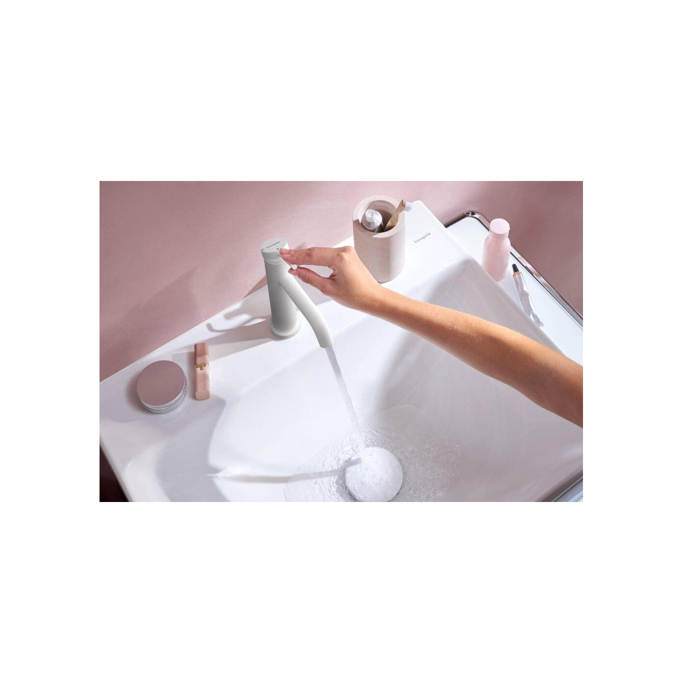 Bateria Umywalkowa Tecturis S Coolstart Biały Mat 73314700 Hansgrohe