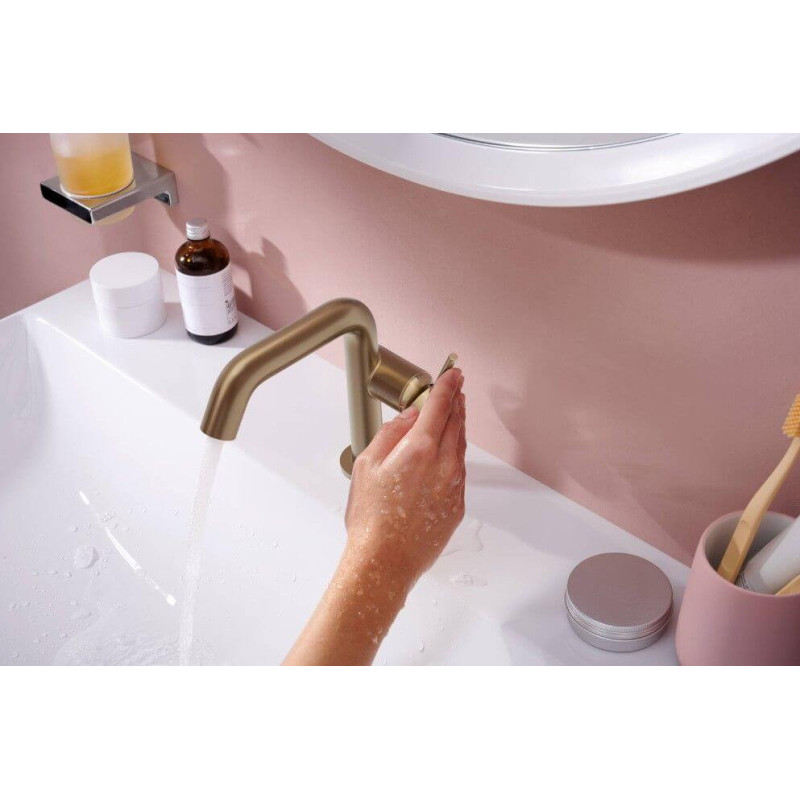 Bateria Umywalkowa Tecturis S Coolstart Brąz Szczotkowany 73320140 Hansgrohe