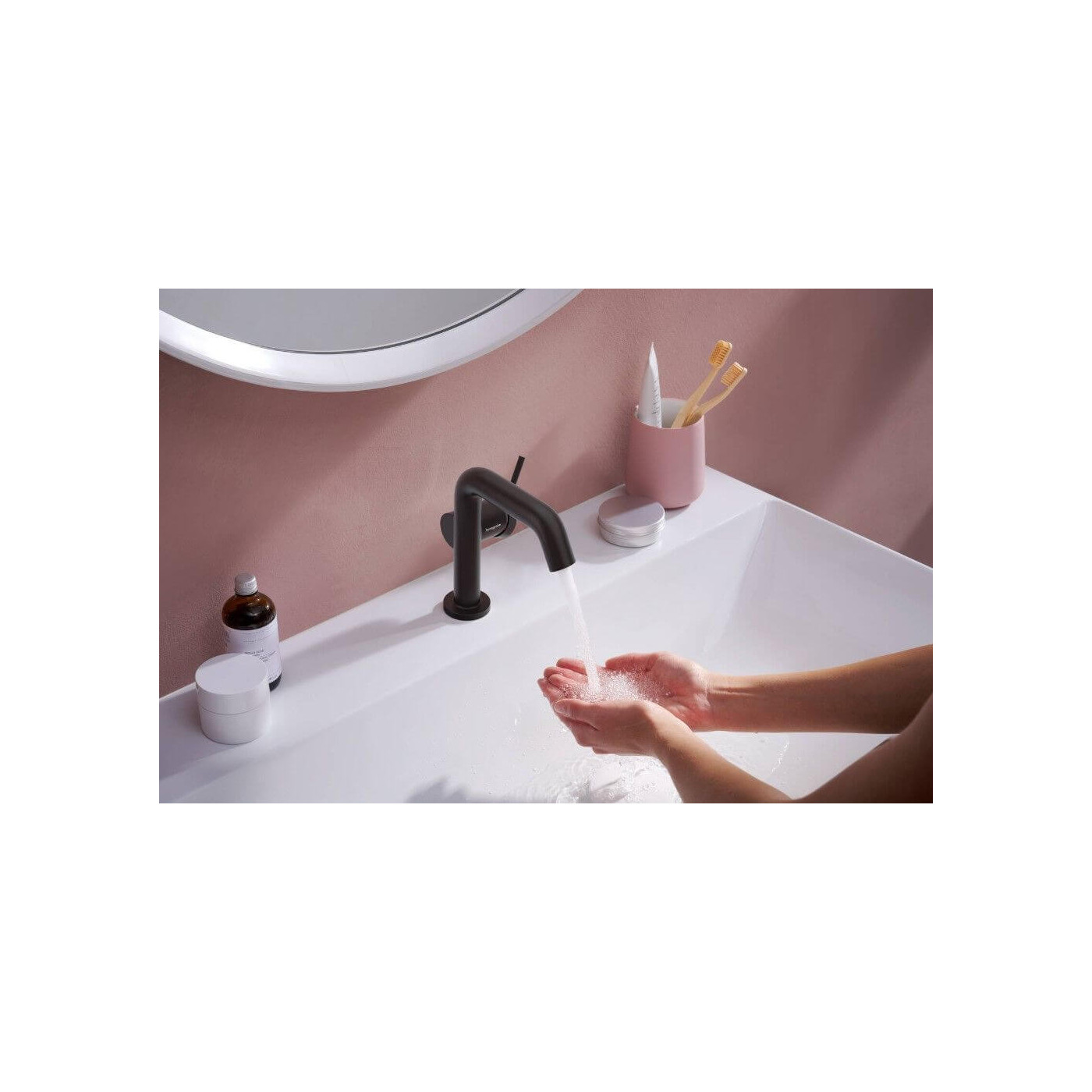 Bateria Umywalkowa Tecturis S Czarny Mat 73323670 Hansgrohe