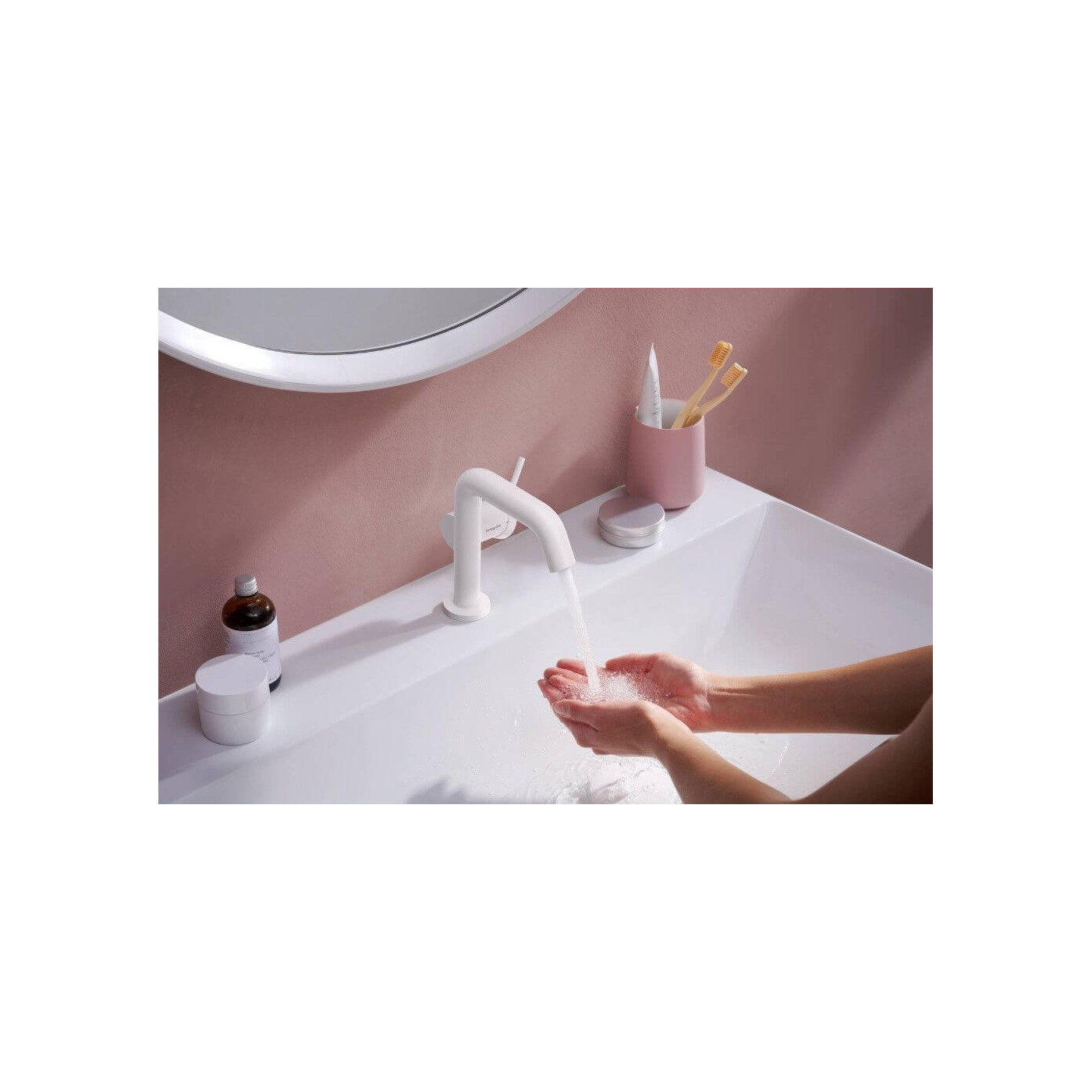 Bateria Umywalkowa Tecturis S Biały Mat 73323700 Hansgrohe