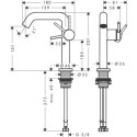 Bateria Umywalkowa Tecturis S Coolstart Czarny Mat 73340670 Hansgrohe