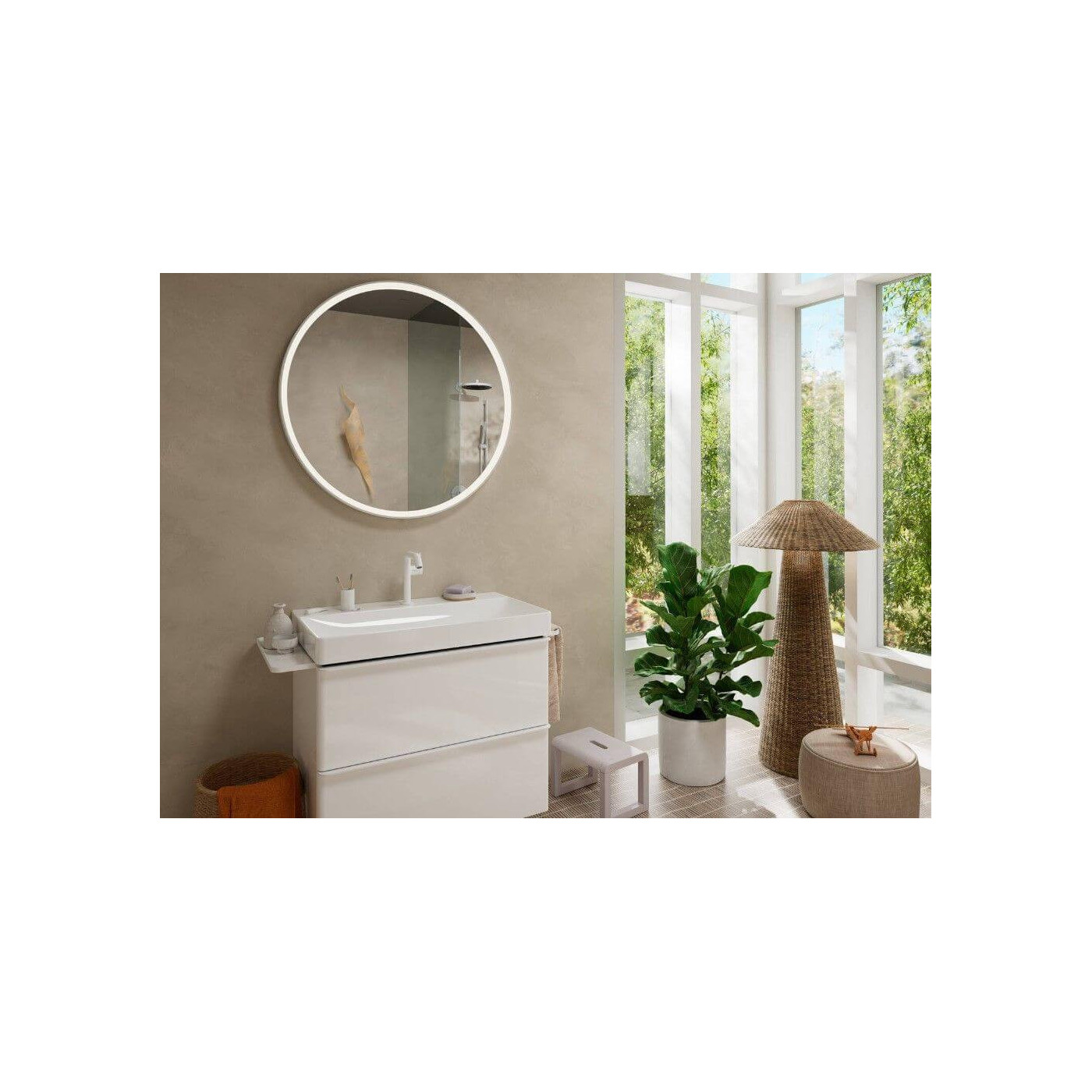 Bateria Umywalkowa Tecturis S Coolstart Biały Mat 73341700 Hansgrohe