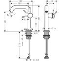 Bateria Umywalkowa Tecturis S Coolstart Biały Mat 73341700 Hansgrohe