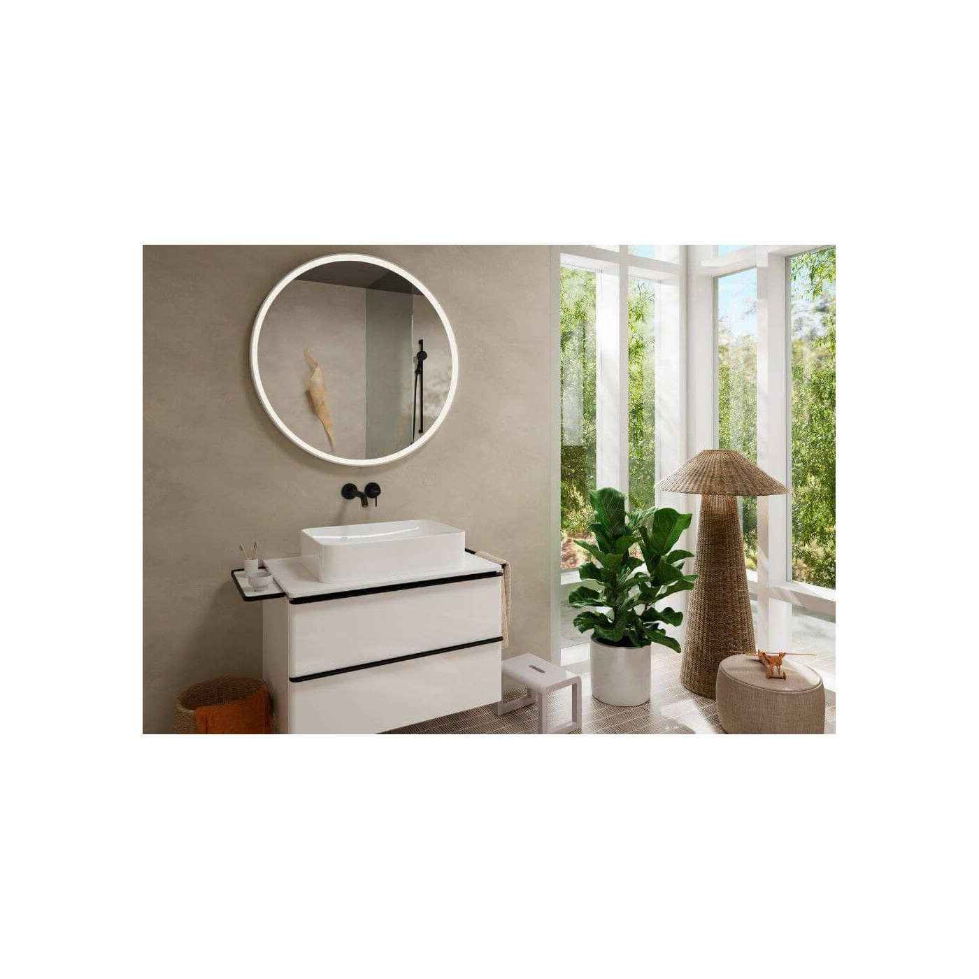 Bateria Umywalkowa Tecturis S Czarny Mat 73351670 Hansgrohe