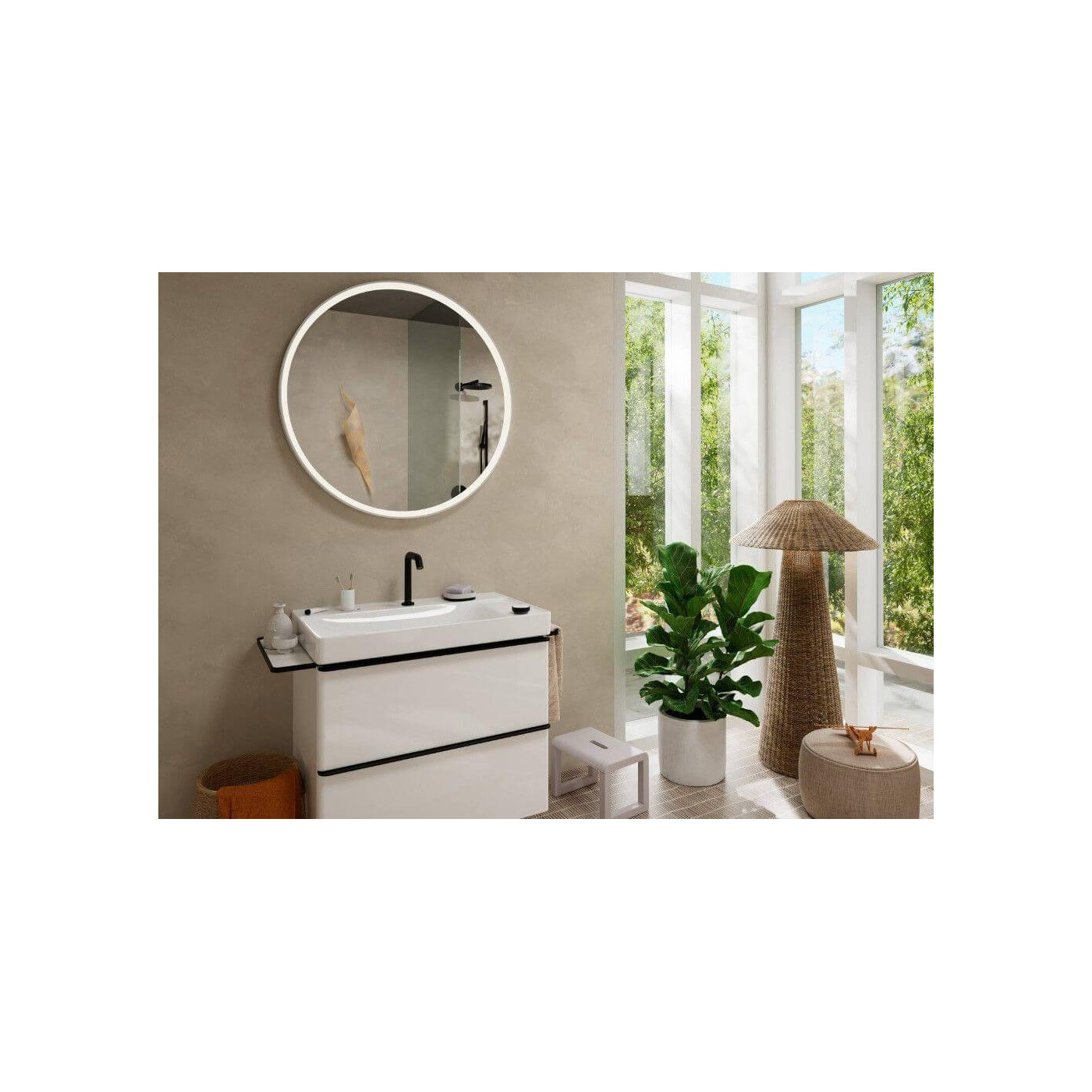 Bateria Umywalkowa Tecturis S Coolstart Czarny Mat 73353670 Hansgrohe