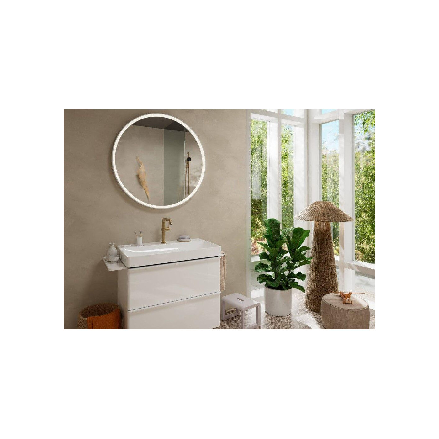 Bateria Umywalkowa Tecturis S Coolstart Brąz Szczotkowany 73360140 Hansgrohe