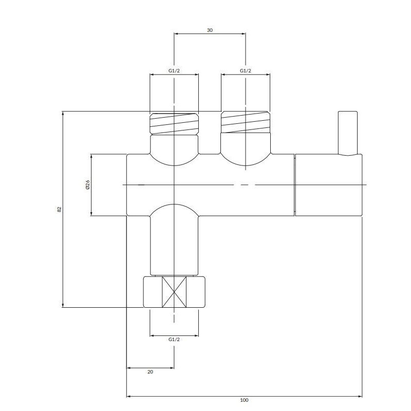 Regulator Temperatury Do Baterii Umywalkowej Czasowej Y Chrom Y1217CR Omnires