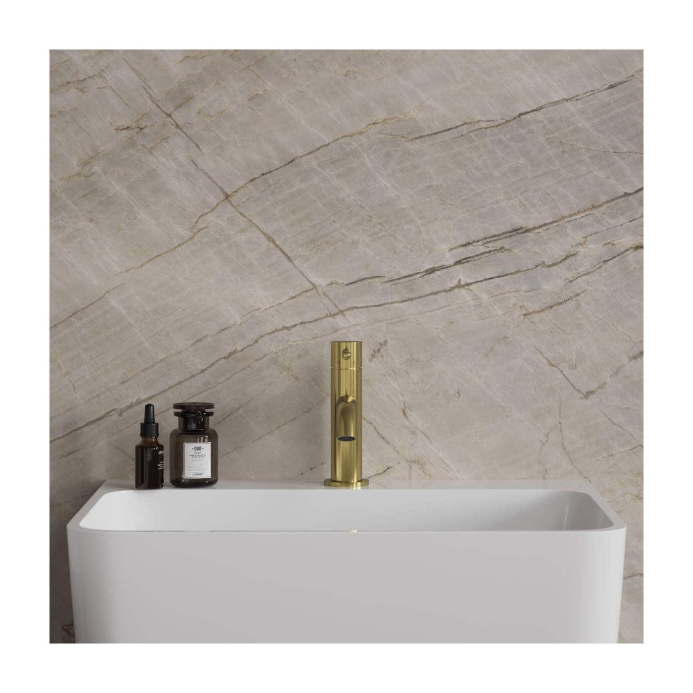 Bateria Umywalkowa Stojąca Y Mosiądz Szczotkowany Y1210NBSB Omnires