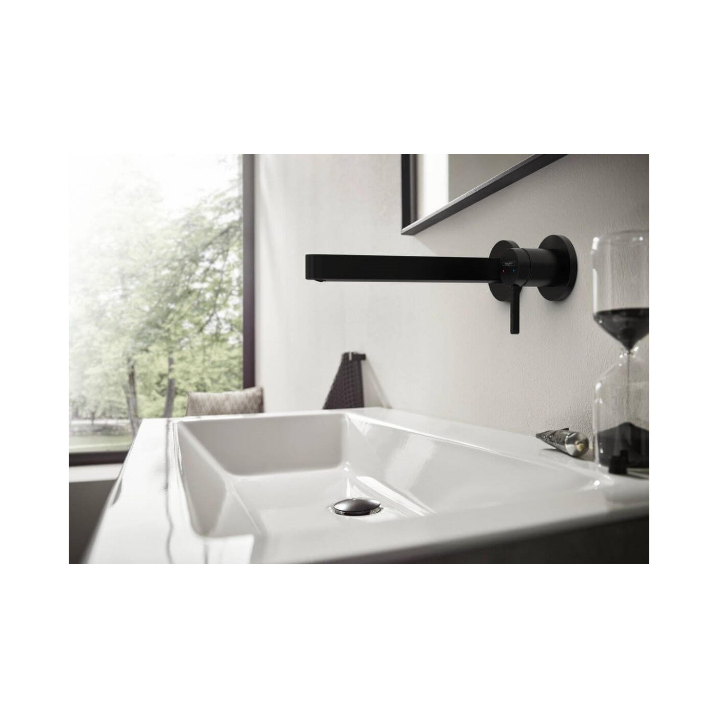 Jednouchwytowa Bateria Umywalkowa Finoris Podtynkowa Czarny Mat 76050670 Hansgrohe