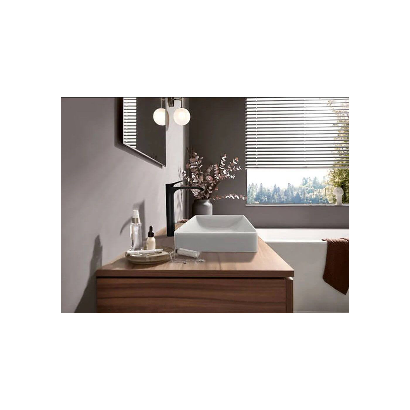 Jednouchwytowa Bateria Umywalkowa Vivenis Czarny Mat 75042670 Hansgrohe