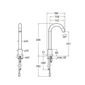 Bateria Umywalkowa Elektroniczna Loft Chrom Wysoka A5A3143C00 Roca