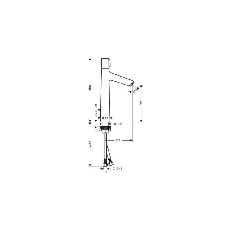 Bateria Umywalkowa Talis Select S 190 Bez Kompletu Odpływowego 72045000 Hansgrohe