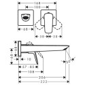 Podtynkowa Bateria Umywalkowa Z Wylewką 20,6 cm Logis Czarny Mat 71256670 Hansgrohe