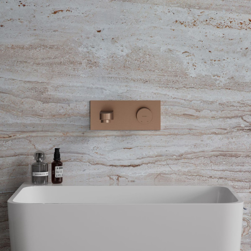Bateria Umywalkowa Podtynkowa Contour Miedź Szczotkowana CT8015CPB Omnires