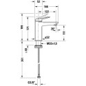 Bateria Umywalkowa Wave Brąz Szczotkowany WA1020002004 Duravit