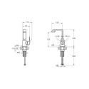 Bateria Umywalkowa Suit Złoty A4261674 Vitra