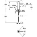 Bateria Umywalkowa Essence S Brushed Cool Sunrise 23590GN1 Grohe