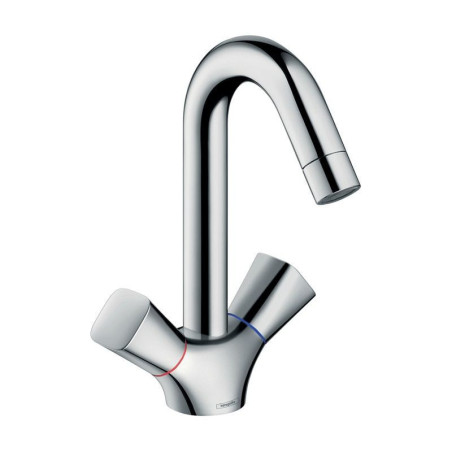 Bateria Umywalkowa 150 Z Kompletem Odpływowym Z Cięgłem Logis 71222000 Hansgrohe