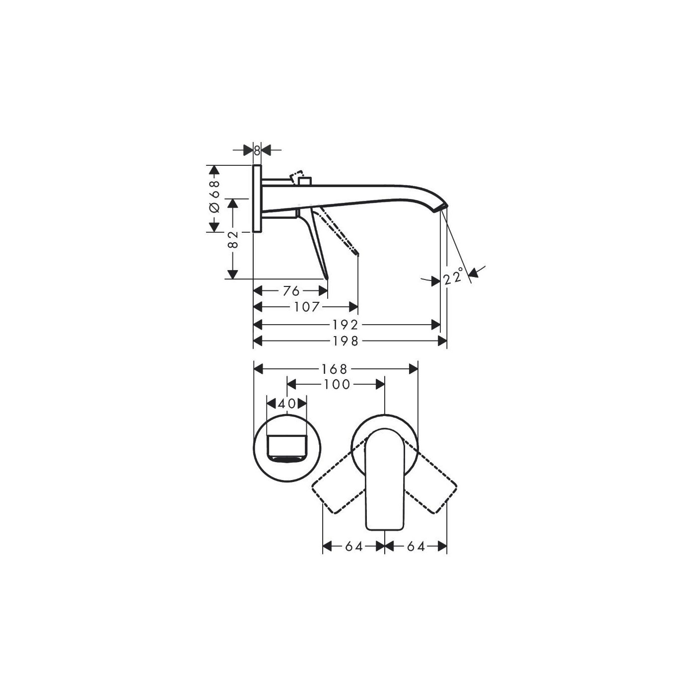 Jednouchwytowa Bateria Umywalkowa Podtynkowa Vivenis 75050000 Hansgrohe