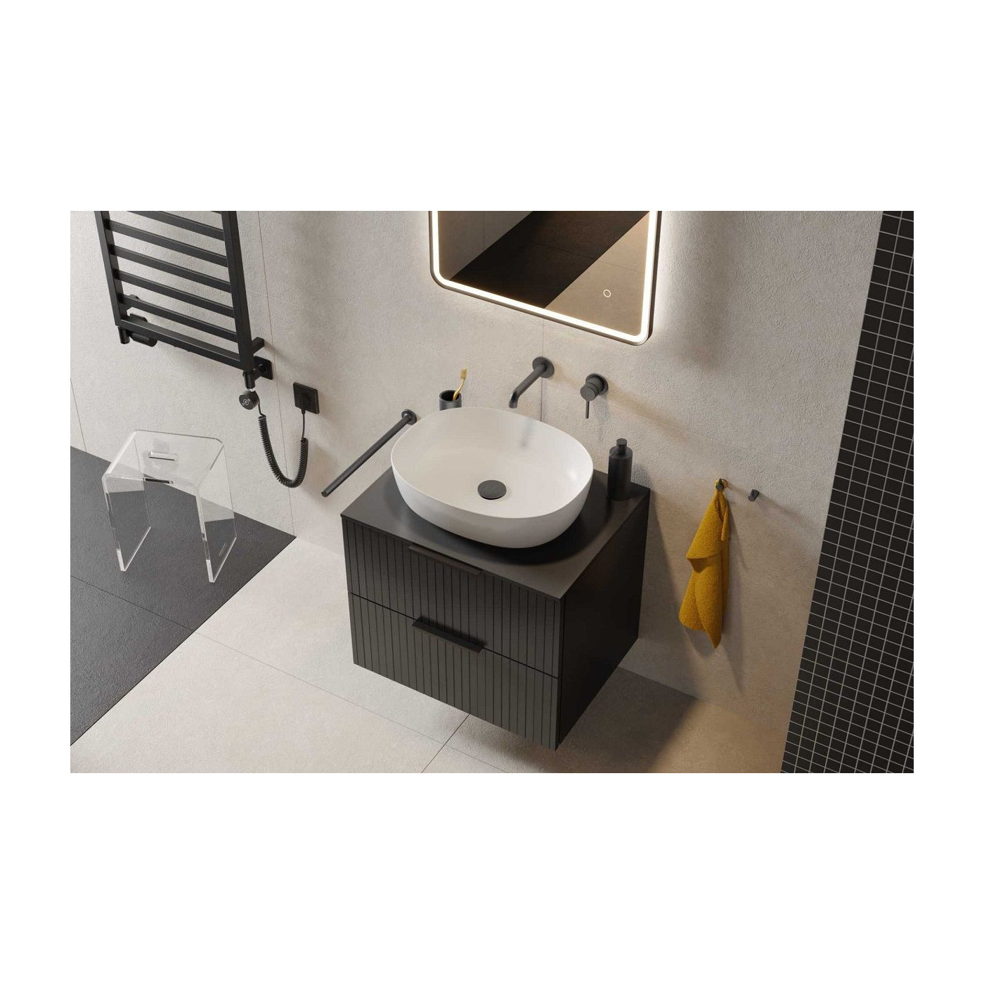 Bateria Umywalkowa Podtynkowa Delta PI Chrom AREX.1213CR Excellent