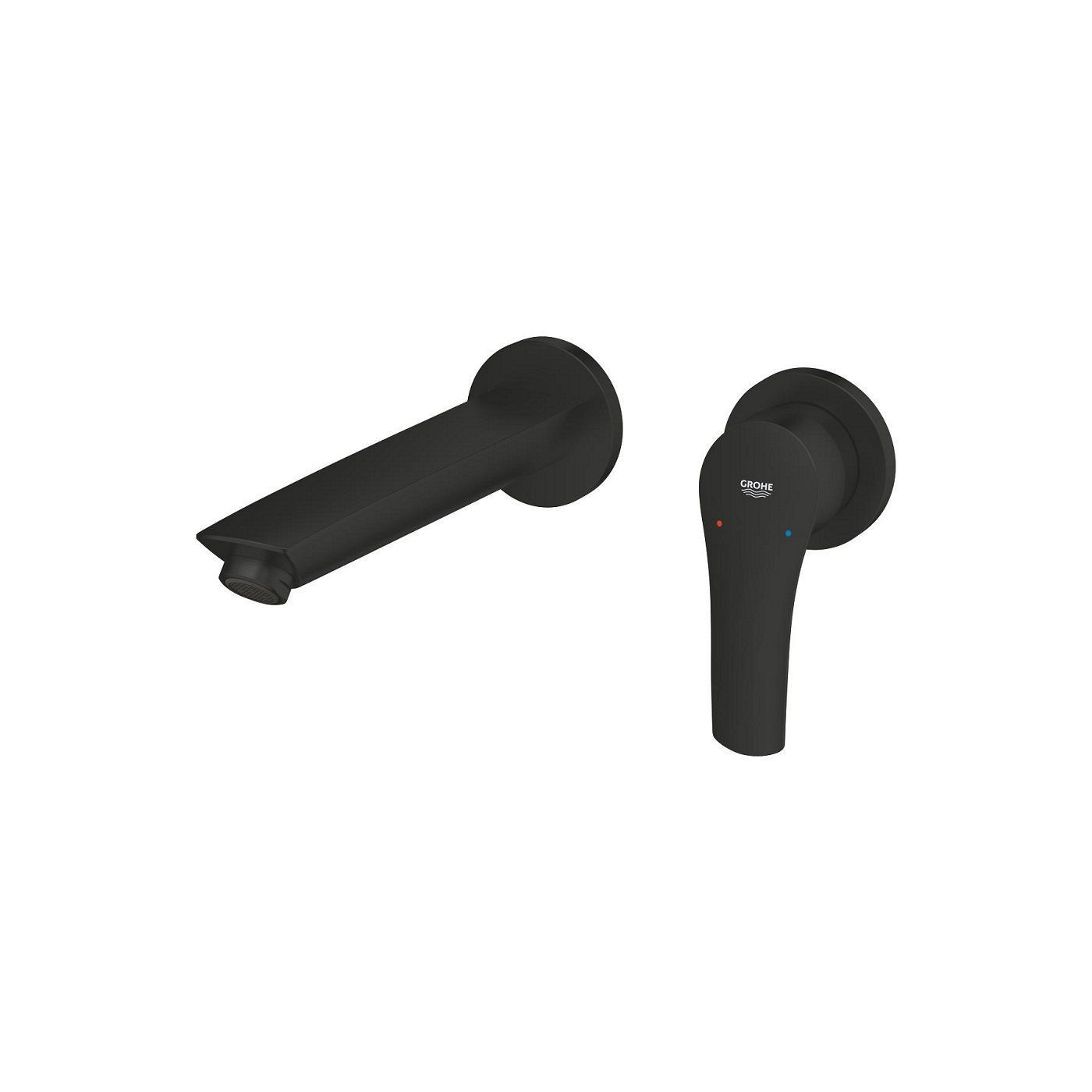 2-Otworowa Bateria Umywalkowa Do Montażu Podtynkowego Rozmiar M Eurosmart Matte Black 293382433 Grohe