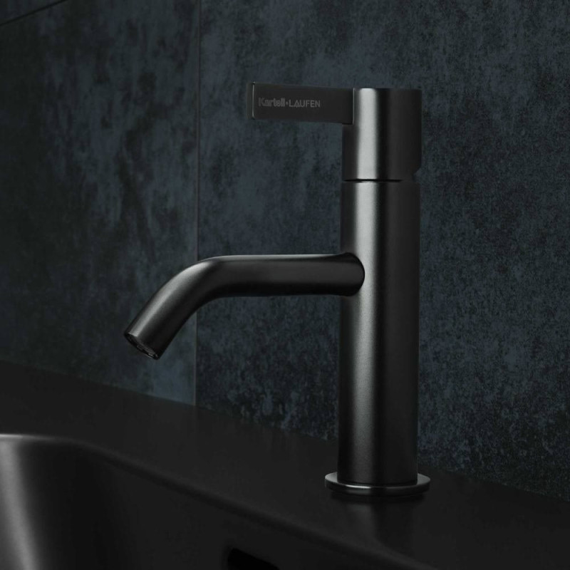 Bateria Umywalkowa Jednouchwytowa Kartell Czarny Mat H3113310811001 Laufen