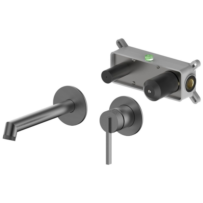 Bateria Umywalkowa Podtynkowa Z Boxem Ori Gun Metal 08012BN Emporia