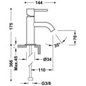 Bateria Umywalkowa Study Volcanic 26290301VO Tres