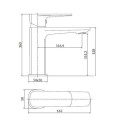 Bateria Umywalkowa Larga Złoty S951-389 Cersanit