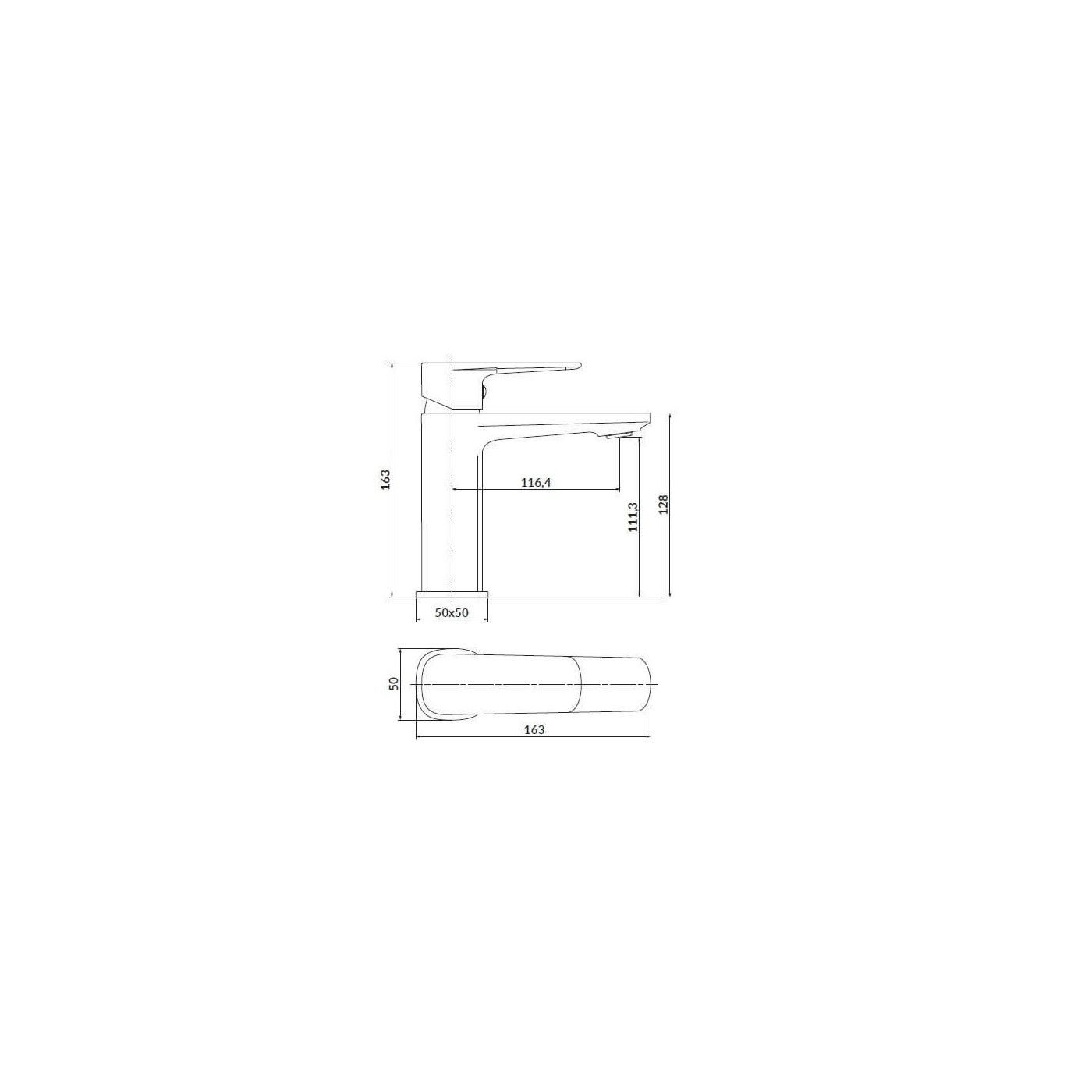 Bateria Umywalkowa Larga Złoty S951-389 Cersanit