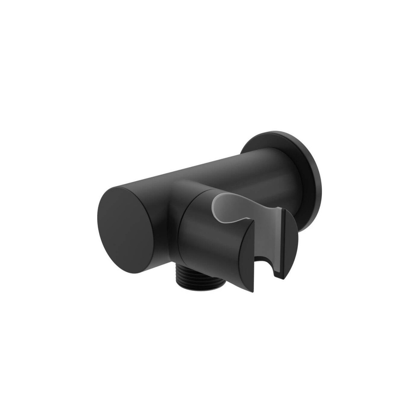 Uchwyt Słuchawkowy Z Przyłączem Wody Experience Black QW004AEB Kohlman