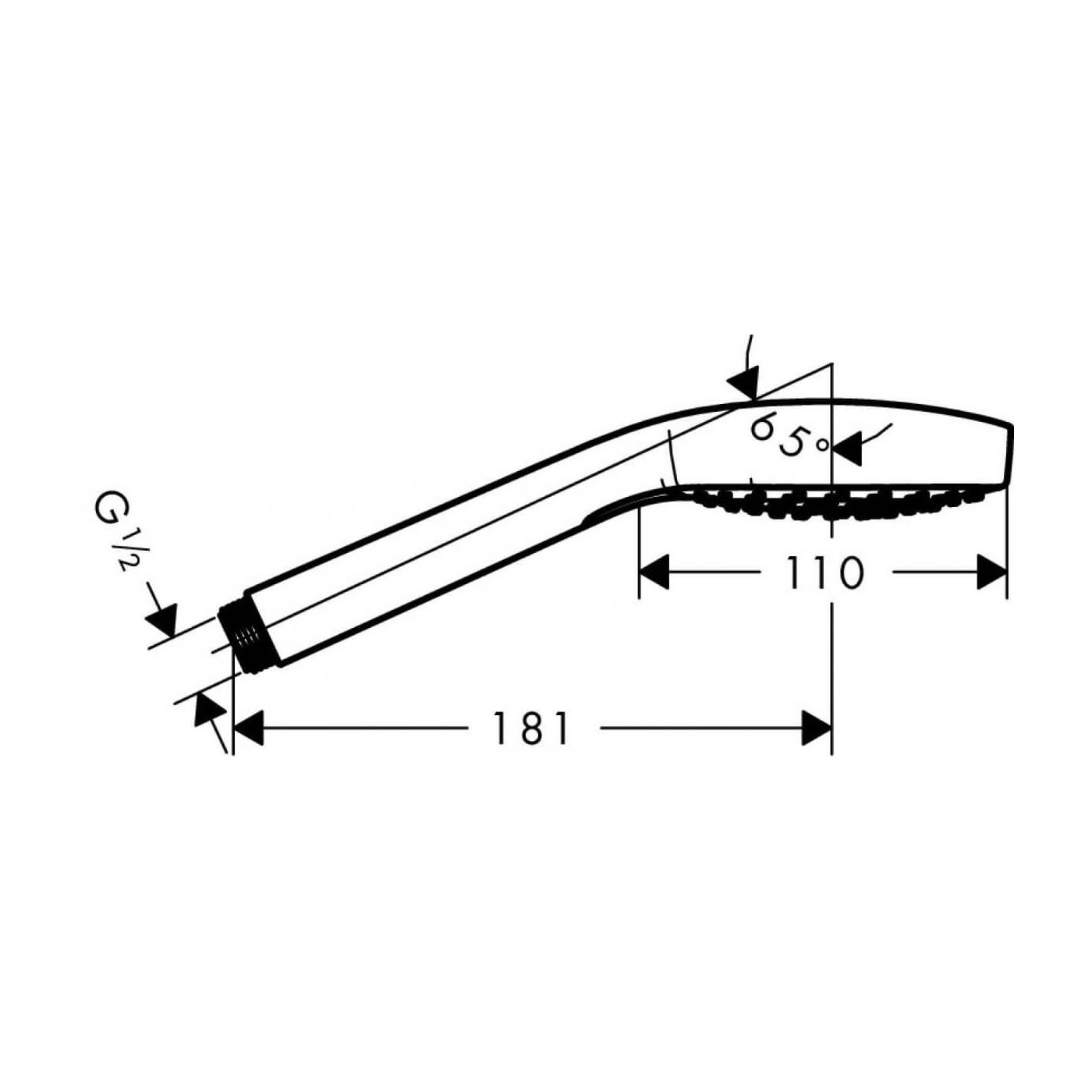 Słuchawka Prysznicowa Croma Select E Vario 3jet 26812400 Hansgrohe
