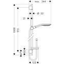 Zestaw Prysznicowy Raindance Select 150 Unica Chrom 27803400 Hansgrohe - Outlet