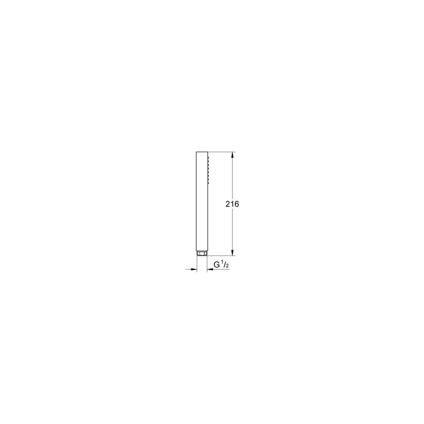 Jednostrumieniowy Prysznic Ręczny Euphoria Cube Stick 27698000 Grohe