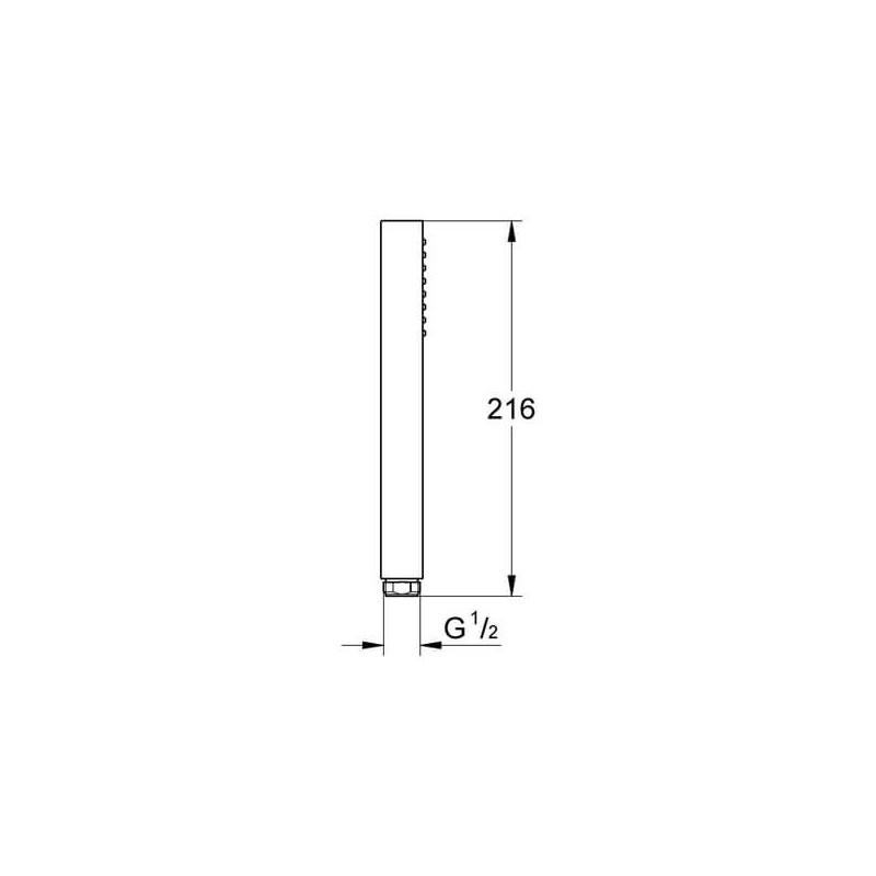 Jednostrumieniowy Prysznic Ręczny Euphoria Cube Stick 27698000 Grohe