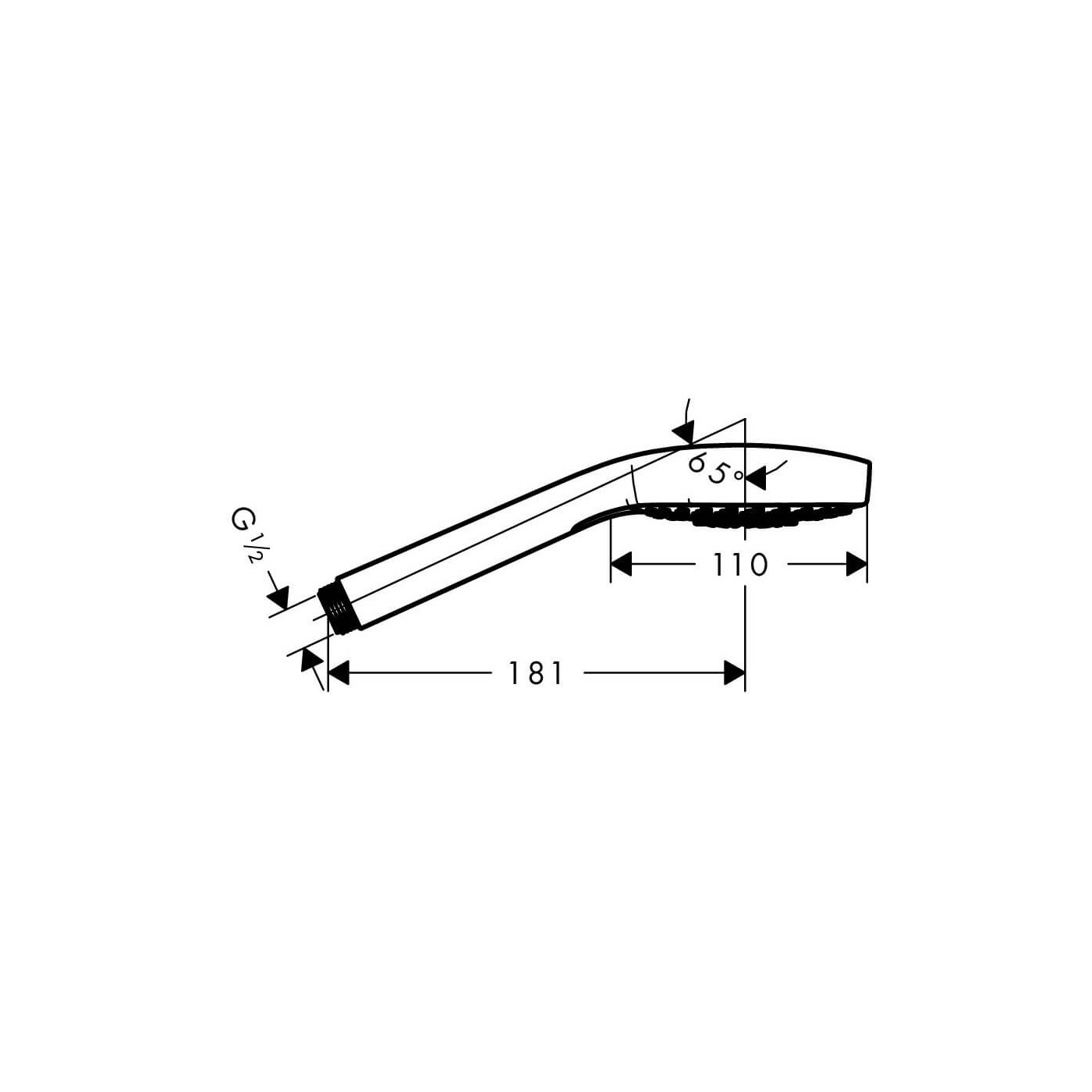 Słuchawka Prysznicowa Croma Select E Multi 26810400 Hansgrohe