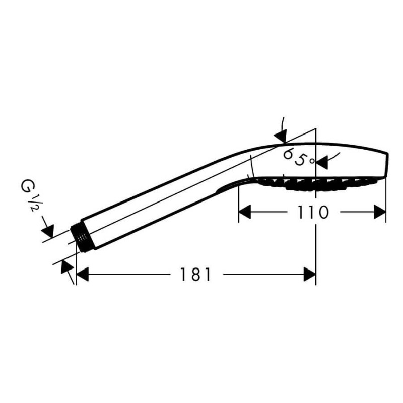 Słuchawka Prysznicowa Croma Select E Multi 26810400 Hansgrohe