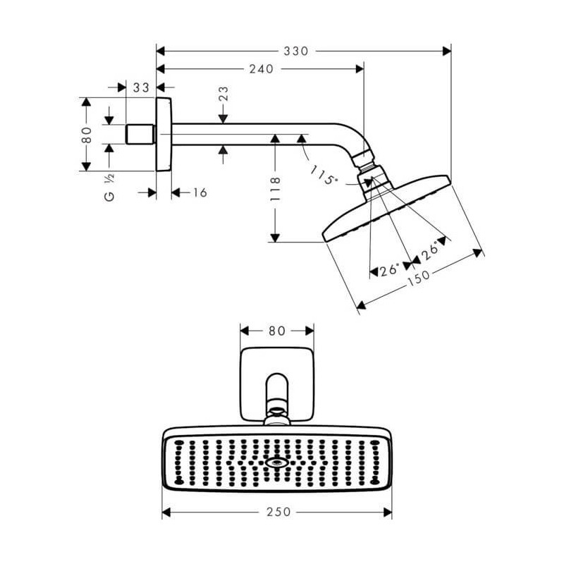 Głowica Prysznicowa Raindance E 240 Air 27370000 Hansgrohe