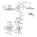Podtynkowy Zestaw Prysznicowy SmartControl 34709000 Grohe