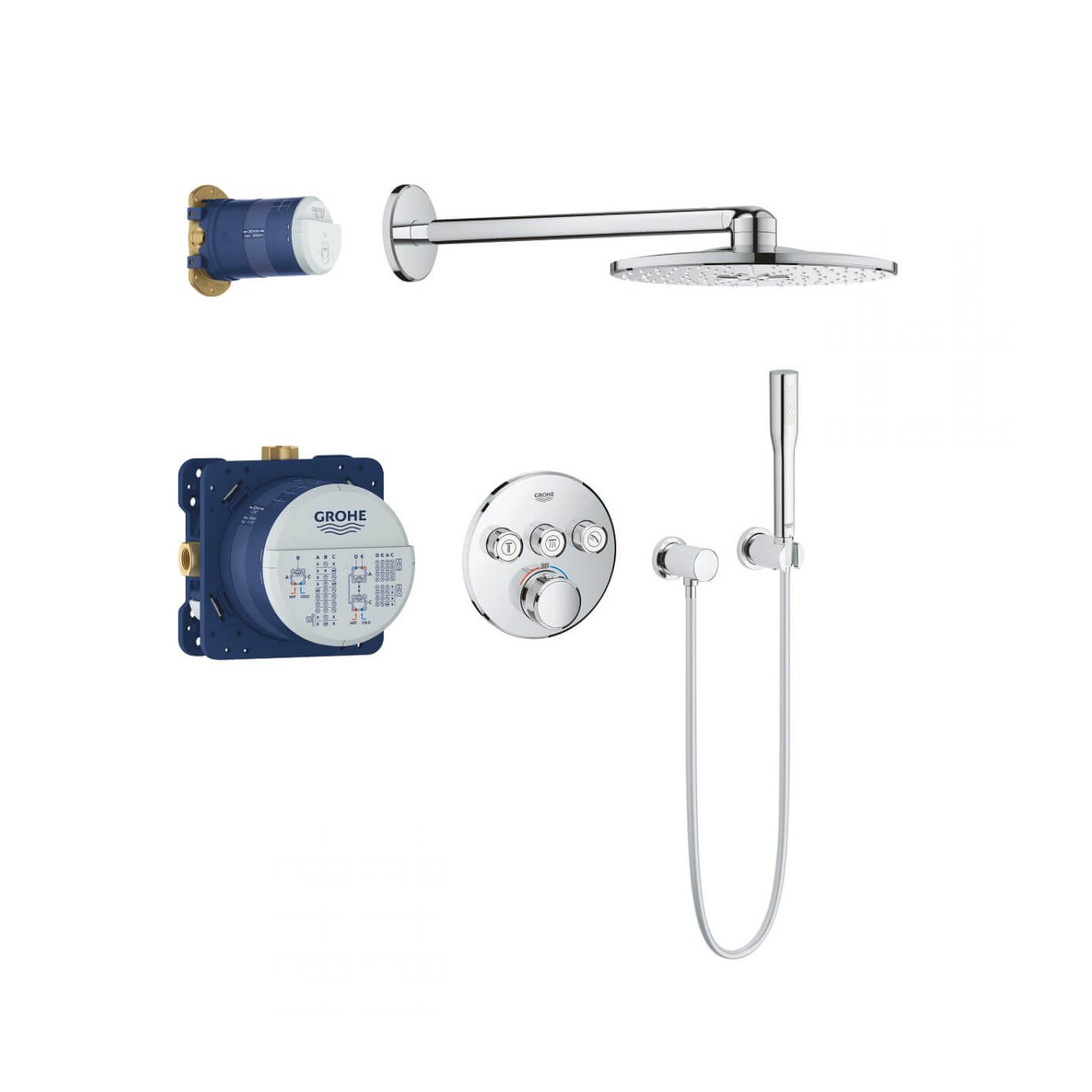 Zestaw Prysznicowy Grohtherm Smartcontrol Rainshower Smartactive 310 34705000 Grohe