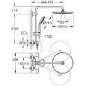 Zestaw Prysznicowy Euphoria 310 Z Termostatem Grafitowy 26075A00 Grohe