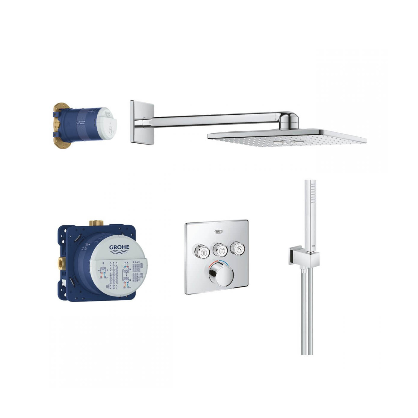 Podtynkowy Zestaw Prysznicowy SmartControl 34712000 Grohe
