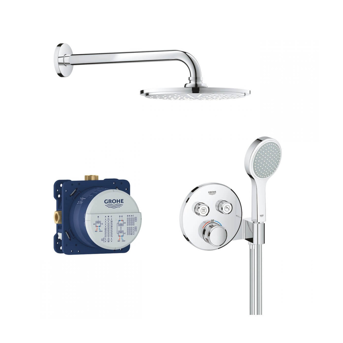 Podtynkowy Zestaw Prysznicowy Smartcontrol 34743000 Grohe