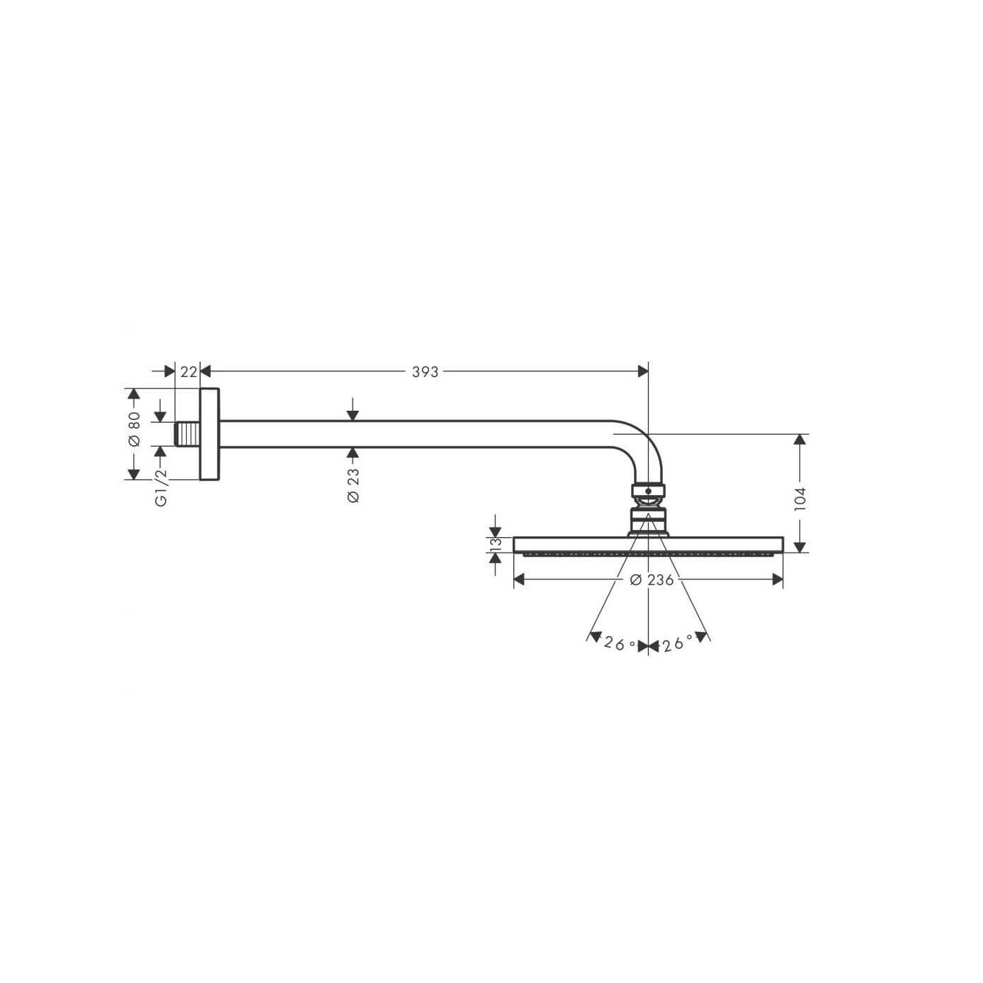 Deszczownica Raindance S 27607000 Hansgrohe