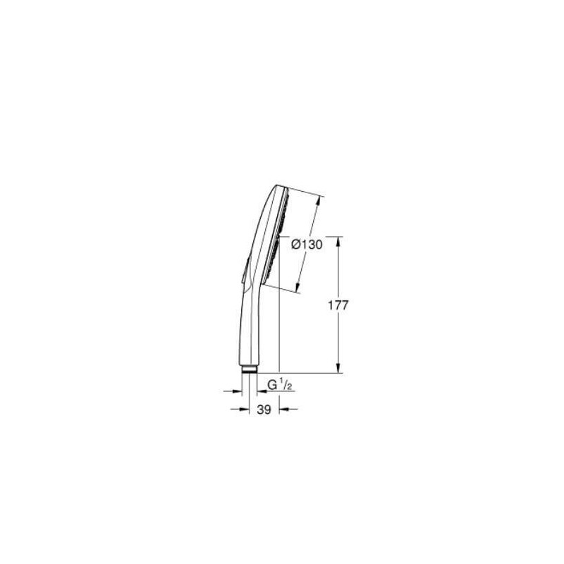 Słuchawka Rainshower Smartactive Warm Sunset 26574DA0 Grohe