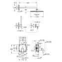 Zestaw Prysznicowy Eurocube 25238000 Grohe